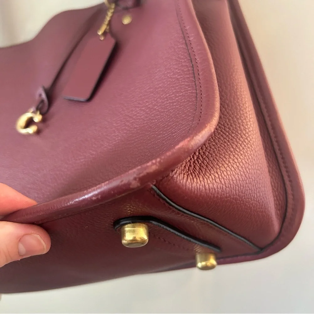 Coach Tyler Carryall Bordeaux color - Picture 11 of 16